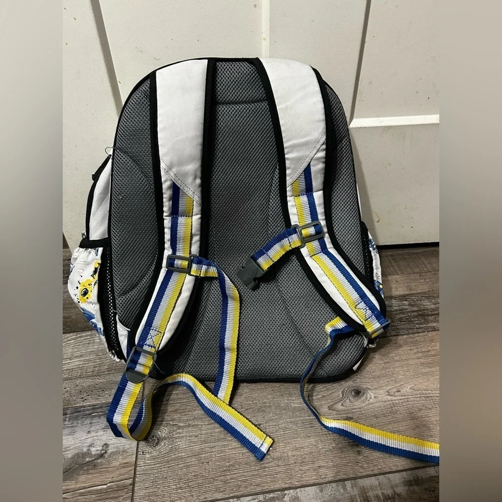 Pottery barn Kids “Kevin” Batman Themed Backpack Blue& Yellow